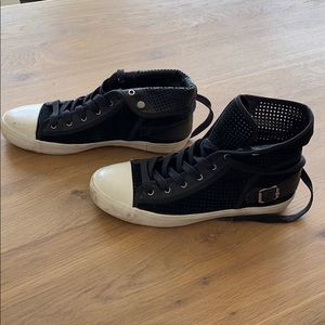Saks Fifth Avenue Black hightop or lowtop sneakers